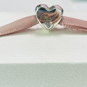 Pandora Dad Heart Charm